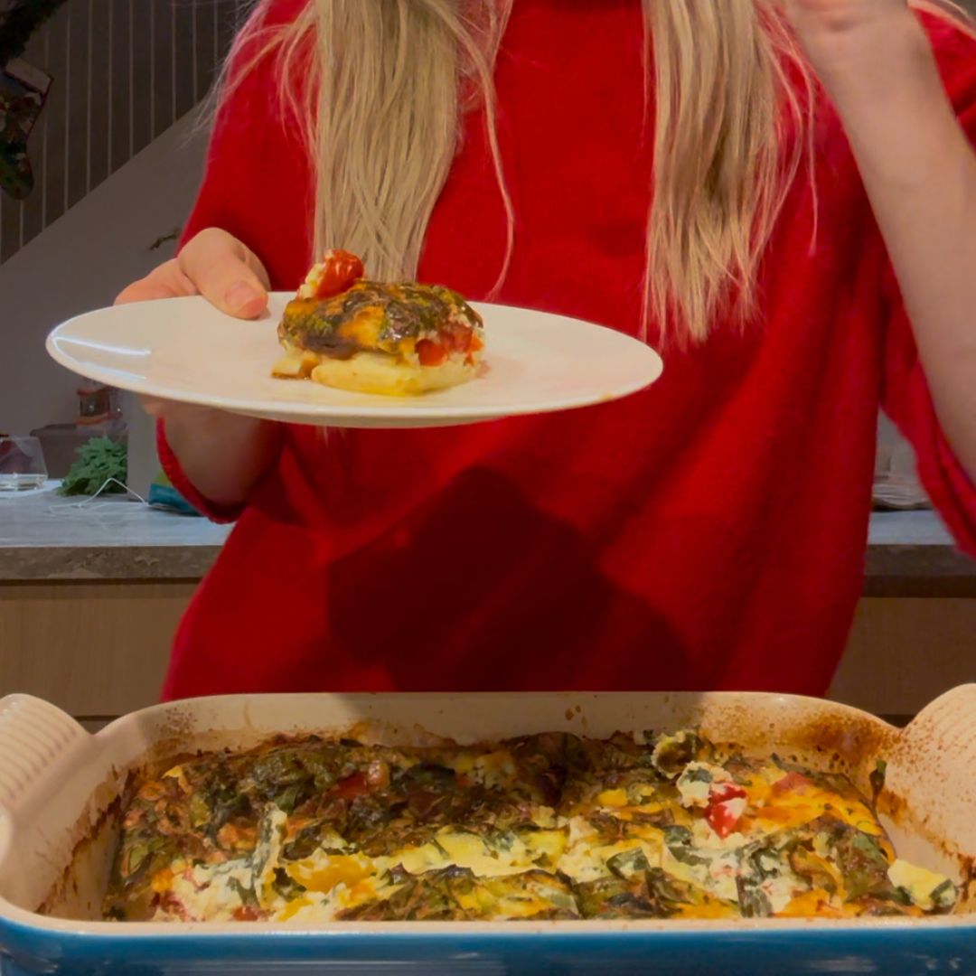 Tomato Feta Frittata-The Sculpt Society