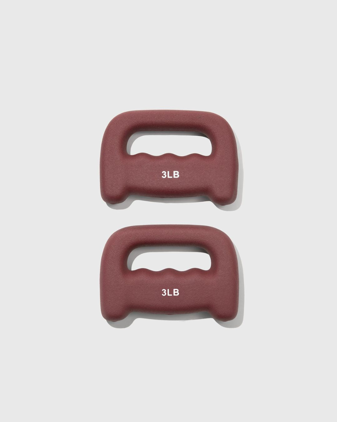 TSS 3lb handweights in maroon back 3 lb