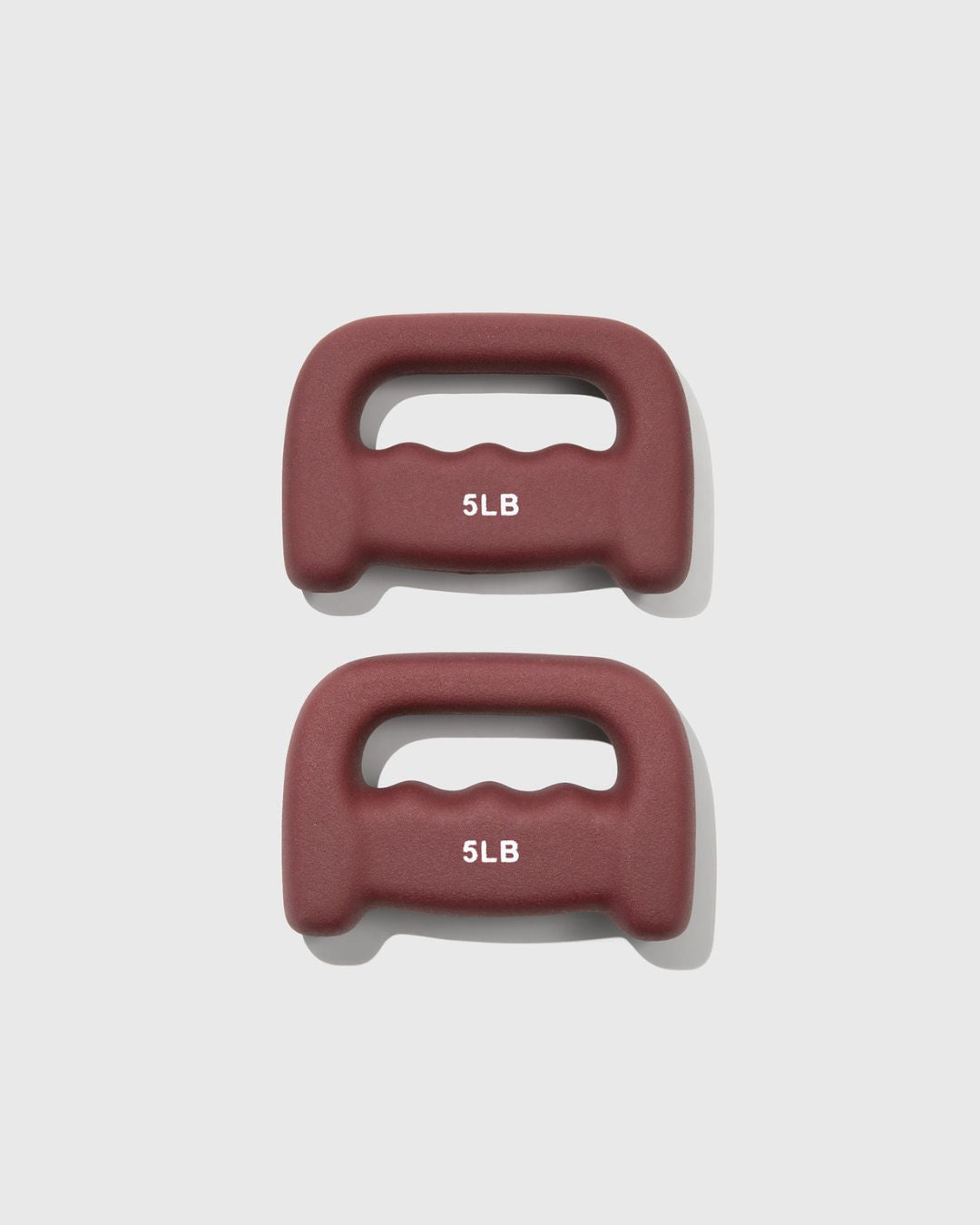 TSS 5lb handweights in maroon back 5 lb