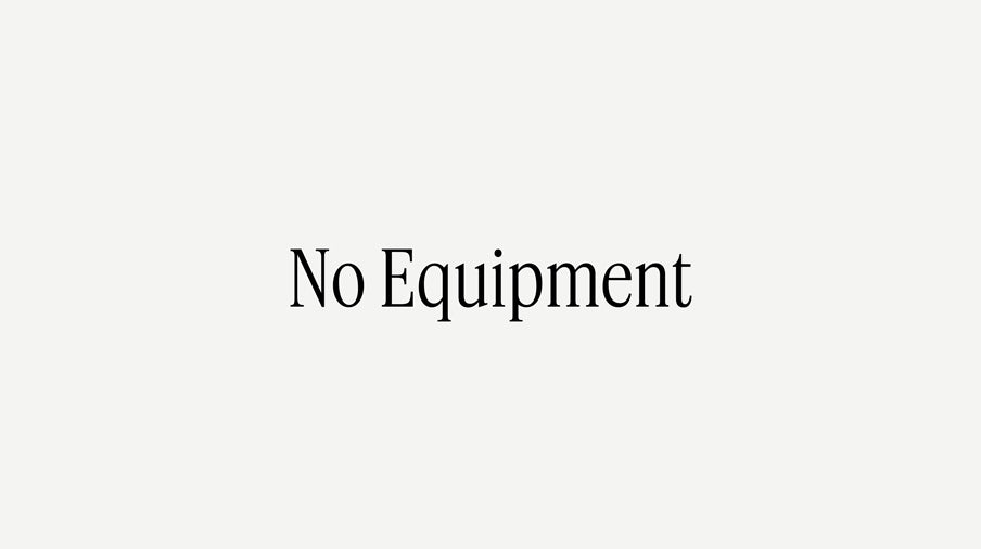 Text 'No Equipment' on a white background