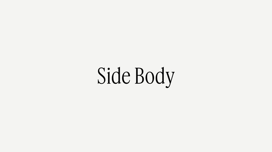 Text 'Side Body' on a white background