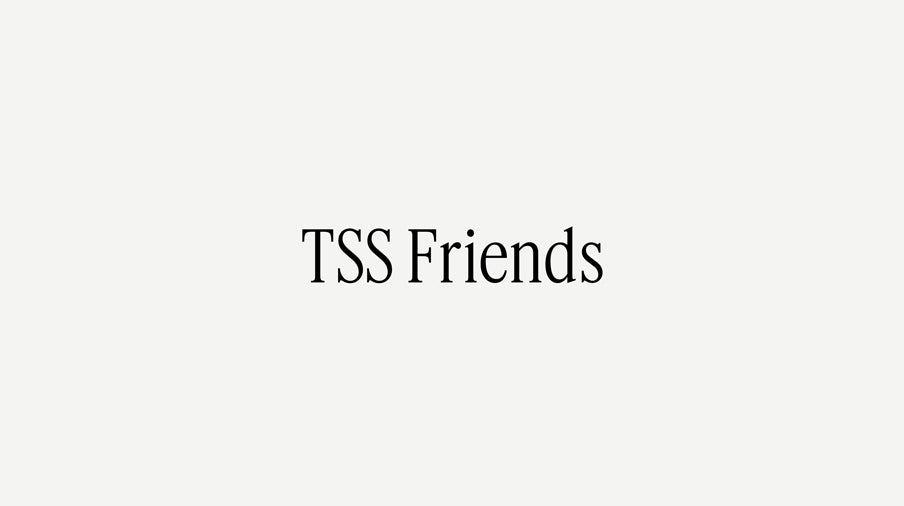 Text 'TSS Friends' on a white background