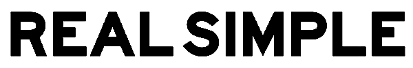 Black 'REAL SIMPLE' logo