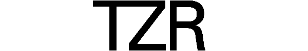 Black 'TZR' text