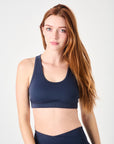 Sculpt Racerback Bra- Navy- FINAL SALE