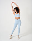 High Waist Sculpt Legging- Powder Blue- FINAL SALE