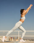 High Waist Sculpt Legging- Powder Blue- FINAL SALE