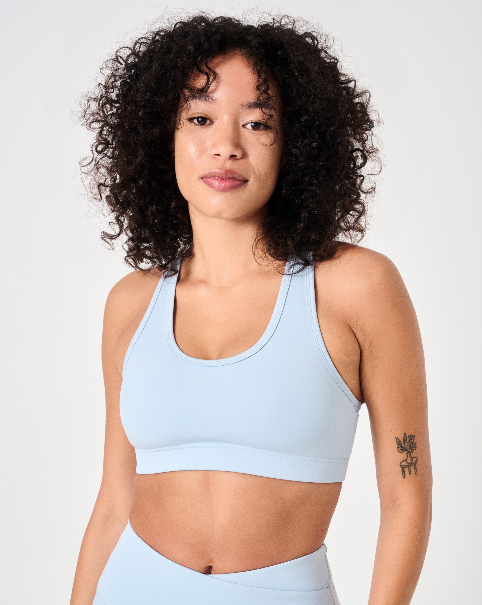 Sculpt Racerback Bra- Powder Blue- FINAL SALE