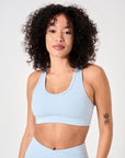 Sculpt Racerback Bra- Powder Blue- FINAL SALE